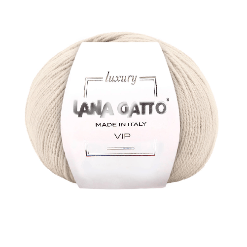 Lana Gatto Gomitolo Lana Merino Extrafine e Cashmere, Linea Vip - Tonalità Neutre