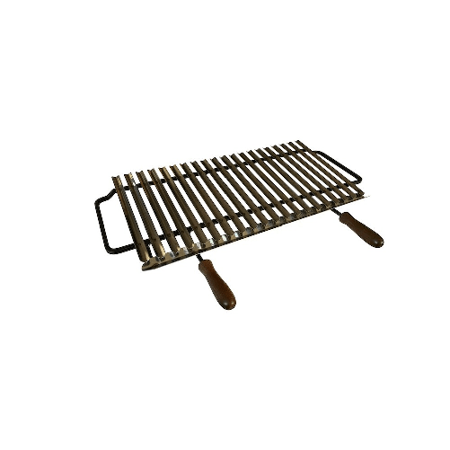 Graticola griglia acciao inox 78x35 barbecue caminetto