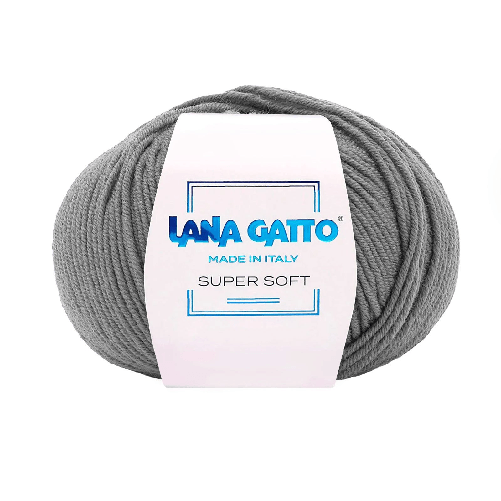 Lana Gatto Gomitolo 100% Pura Lana Vergine Merino Extrafine, Linea Super Soft - Tonalità Fredde