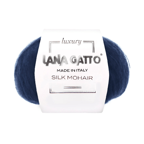 Lana Gatto Gomitolo Silk Mohair, Linea Luxury - Tonalità Azzurro