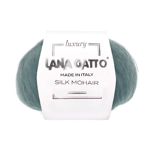 Lana Gatto Gomitolo Silk Mohair, Linea Luxury - Tonalità Verde