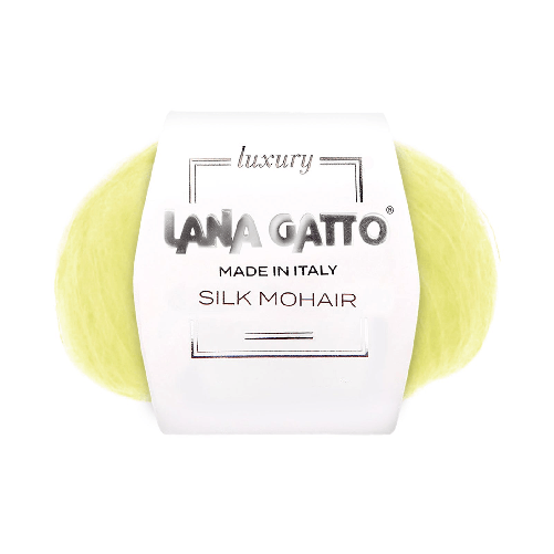 Lana Gatto Gomitolo Silk Mohair, Linea Luxury - Tonalità Verde