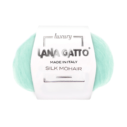 Lana Gatto Gomitolo Silk Mohair, Linea Luxury - Tonalità Verde