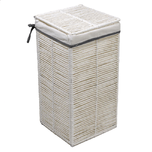 Vacchetti Cestone paper hilary bianco quadro pieghevole cm31x31h60