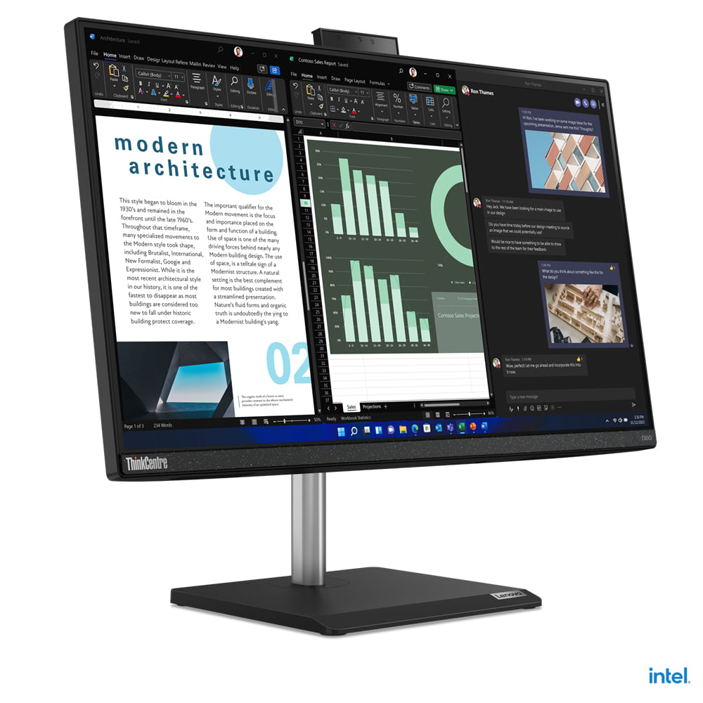 Lenovo ThinkCentre neo 30a Intel Core i5 i5-12450H 60,5 cm (23.8") 1920 x 1080 Pixel PC All-in-one DDR4