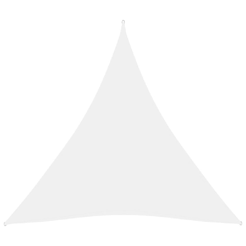 Parasole a Vela Oxford Triangolare 5x5x5 m Bianco