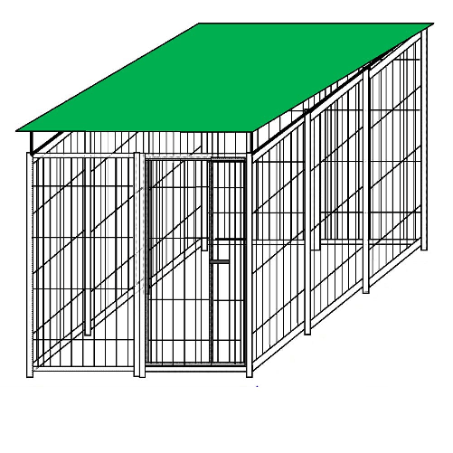 Recinzione da esterno con copertura zincatura a caldo da 300x200x altezza 180 cm