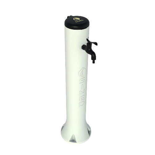 Sined Tritone Fontanella Da Giardino In Hdpe Predisposizione Per Attacchi Rapidi Bianco Altezza 100 Cm Realizzata In Hdpe