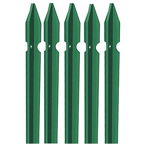 5 Paletti Alti 250 cm per Recinzione in Ferro
