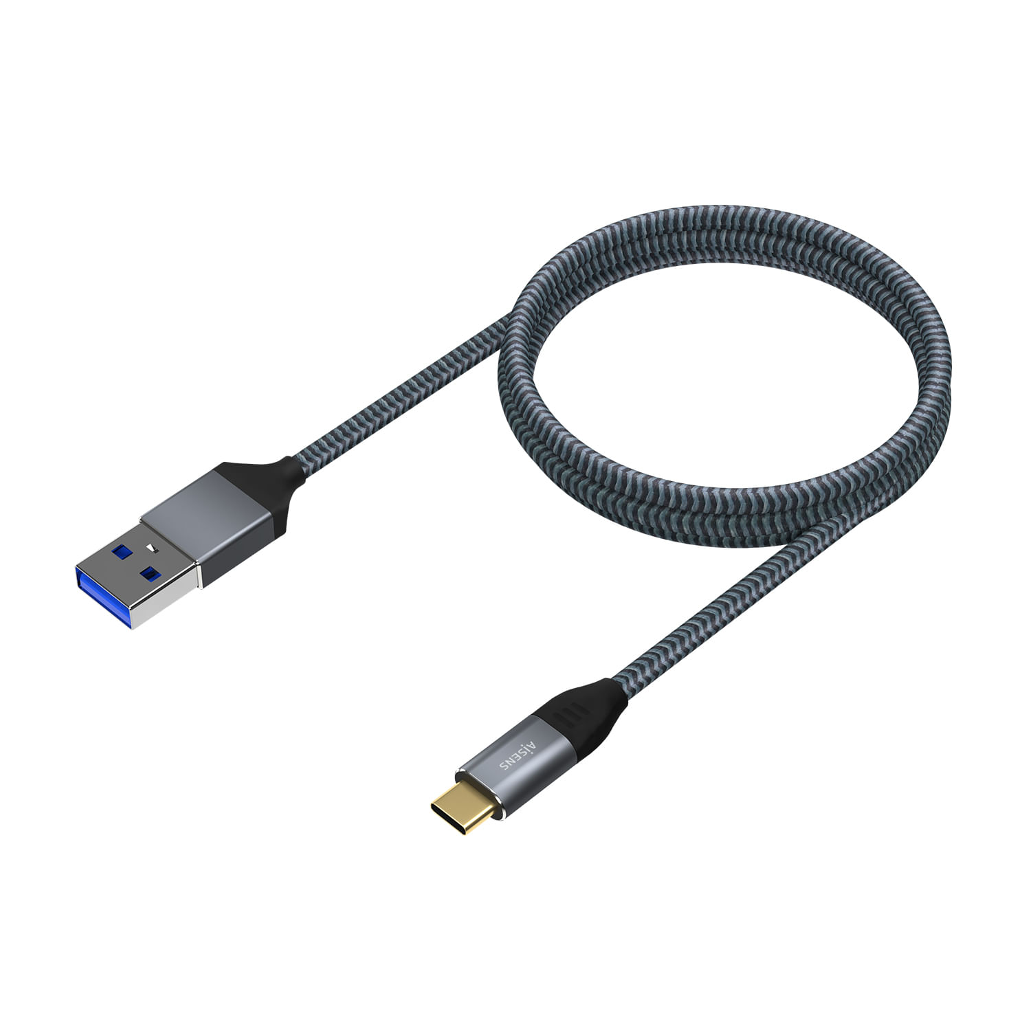 AISENS A107-0630 cavo USB 0,5 m USB 3.2 Gen 2 (3.1 Gen 2) USB C USB A Grigio