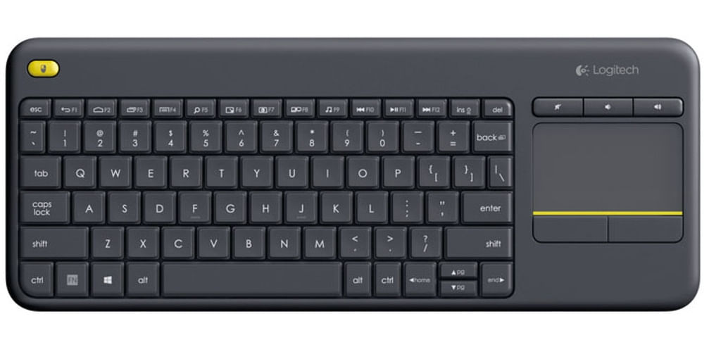 Logitech K400 Plus Tv tastiera RF Wireless QWERTZ Tedesco Nero