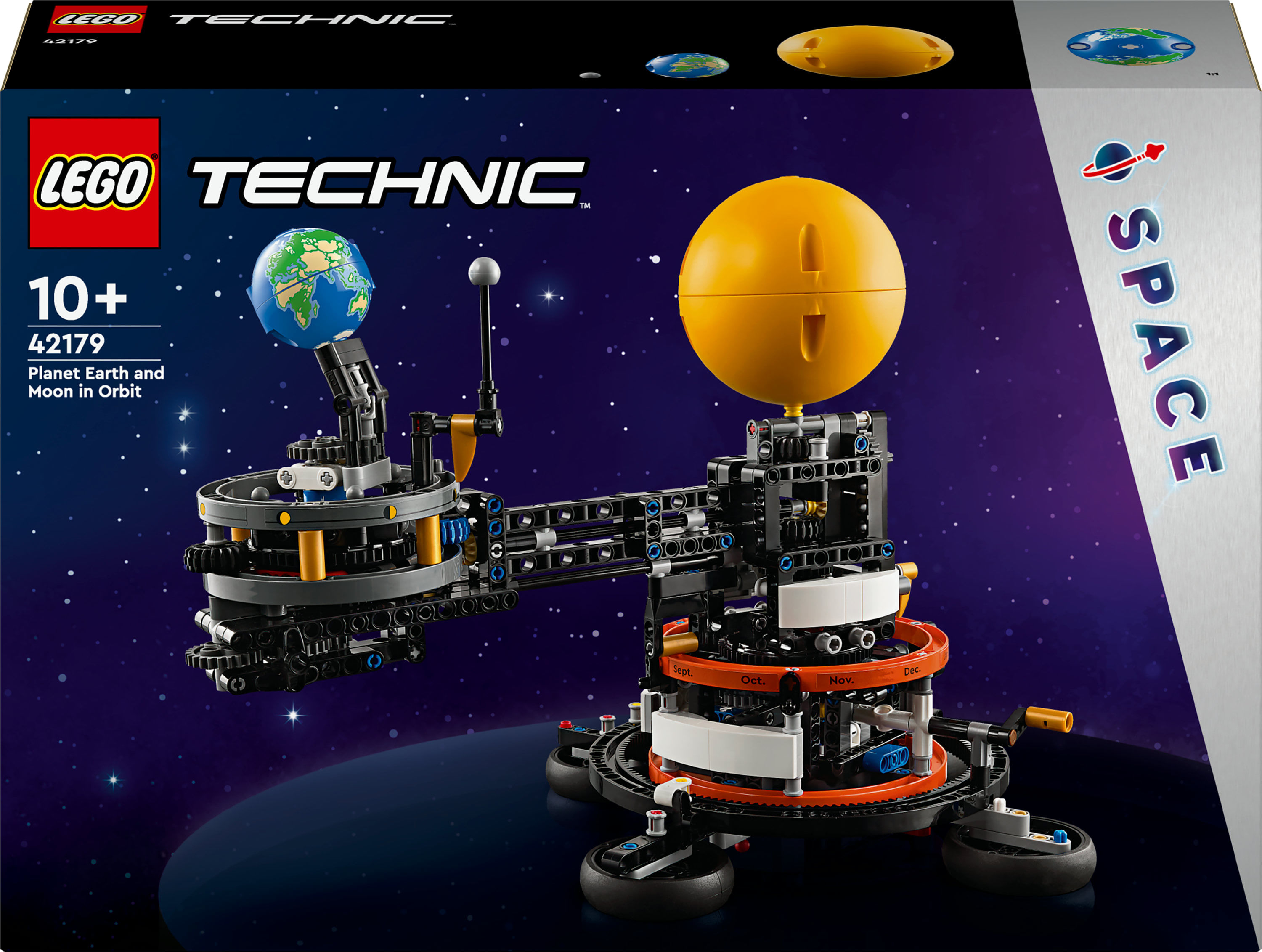LEGO Technic 42179 Pianeta Terra e Luna in Orbita, Giochi Spaziali per Bambini 10+
