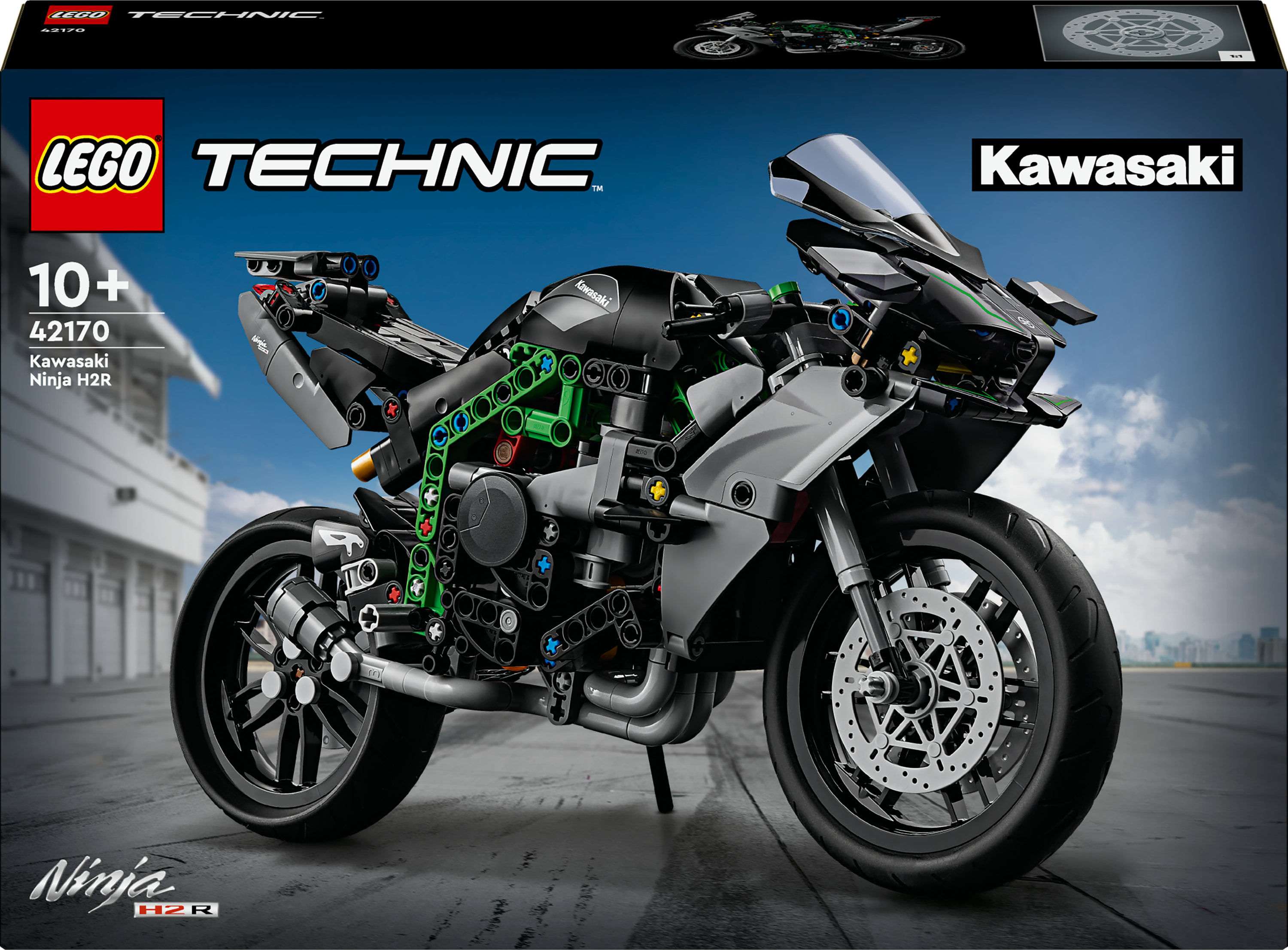 LEGO Technic 42170 Motocicletta Kawasaki Ninja H2R, Giochi per Bambini 10+
