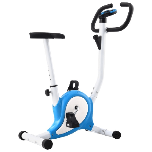 VidaXL Cyclette Ellittica con Cinghia di Resistenza Blu VidaXL 92010 cyclette Bicicletta verticale