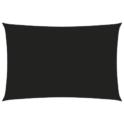 Parasole a Vela Oxford Rettangolare 2,5x5 m Nero