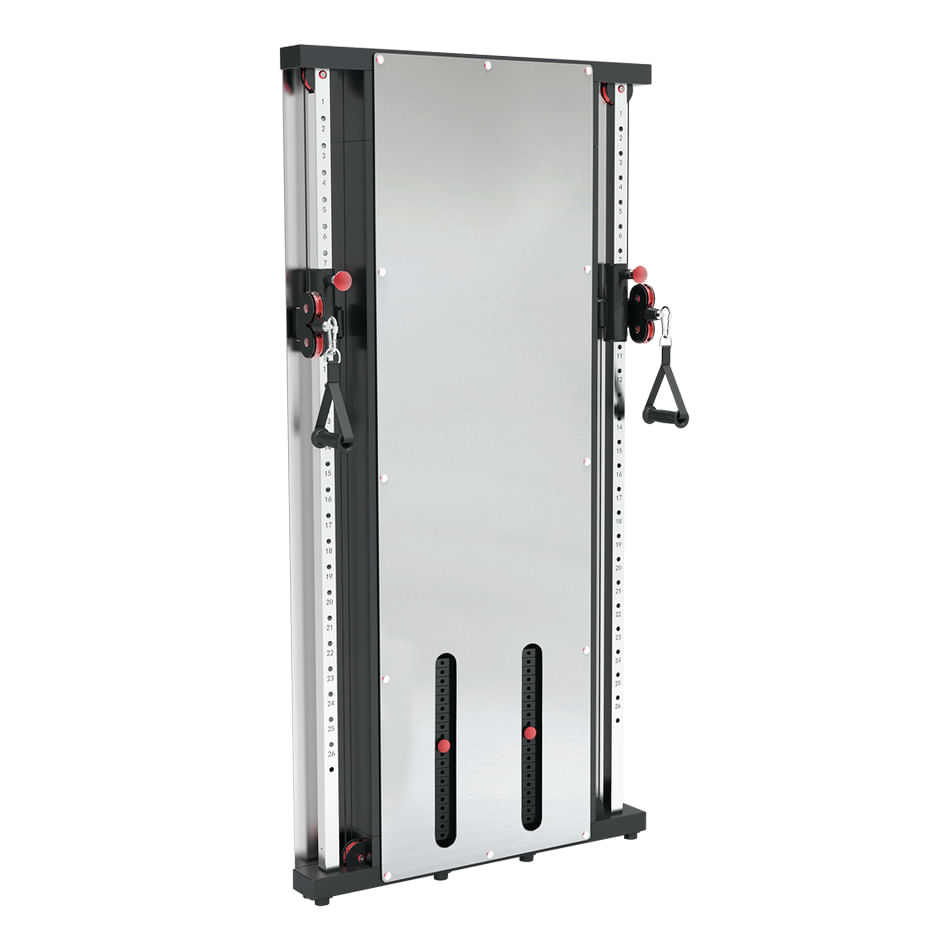 TOORX PRX-3500 Poliercolina single cross cable doppio pacco pesi in acciaio 50 kg Toorx PRX-3500 panca e rack per allenamento con pesi Gym Grigio