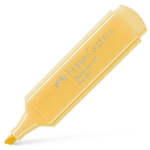 Faber Castell Faber-Castell 154667 evidenziatore 1 pz Punta smussata Giallo Faber Castell Confezione 10 Evidenziatori Text Pastel Giallo