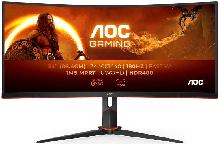 AOC G2 CU34G2XP Monitor PC 86,4 cm (34") 3440 x 1440 Pixel UltraWide Quad HD LED Nero