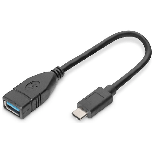 Digitus cavo adattatore usb ''a'' femmina - ''c'' maschio cm 15 Digitus Cavo adattatore USB Type-C, OTG, Type-C su A