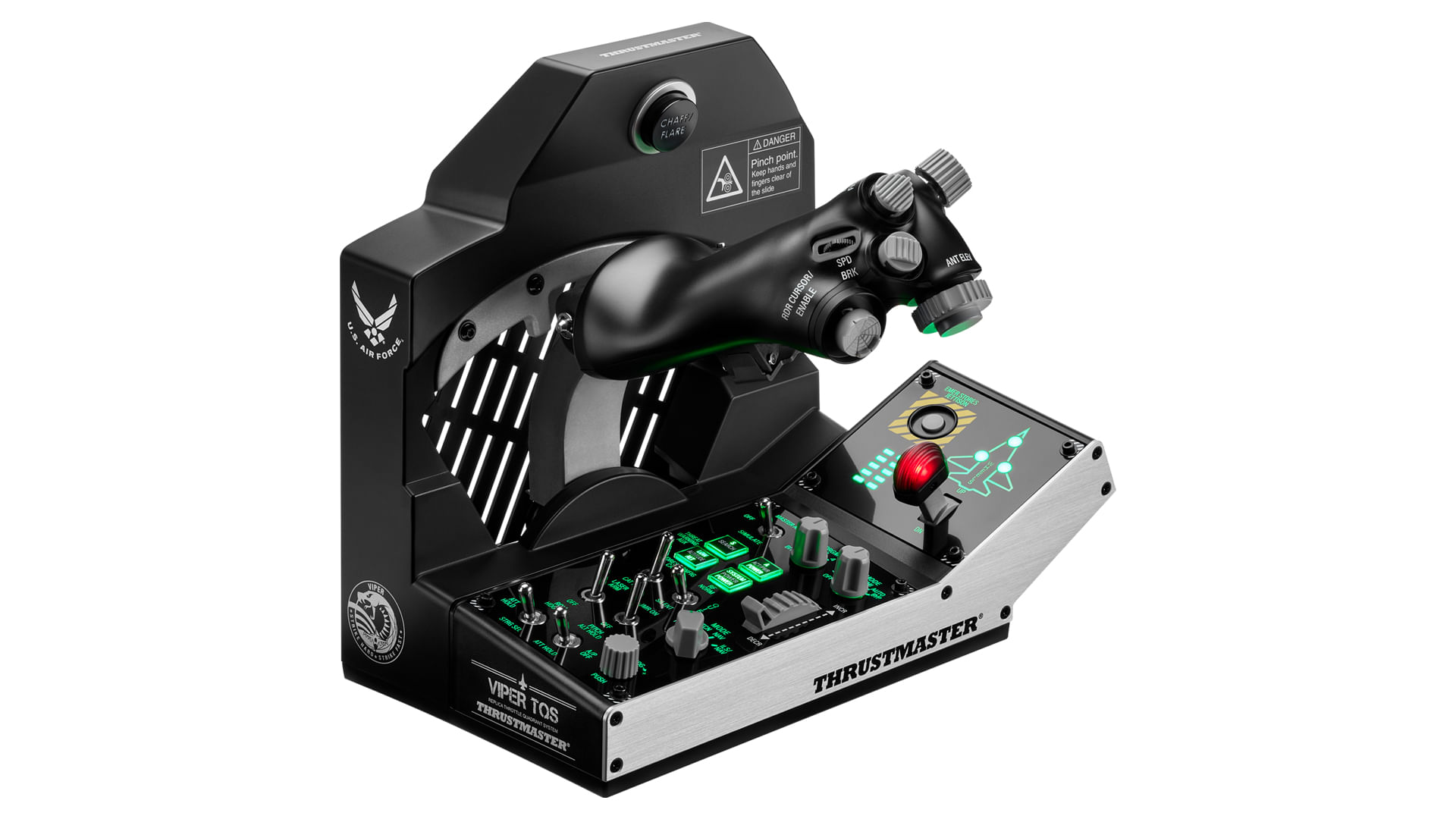 Thrustmaster VIPER TQS MISSION PACK Nero USB Joystick + leva di controllo del motore PC (Thrustmaster VIPER TQS MISSION Thrustmaster VIPER TQS MISSION