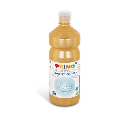 PRIMO - MOROCOLOR Tempera pronta Primi Passi 1lt oro PRIMO Primo 204BR1000920 colore a tempera 1000 ml Bottiglia Oro