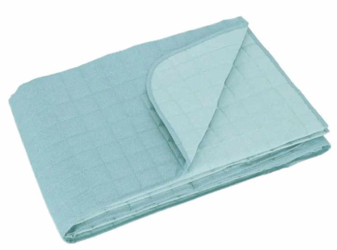 GABEL CHROMO TRAPUNTINO COPRILETTO TRAPUNTATO LETTO 1 PIAZZA E MEZZA COTONE COLORE CERULEO