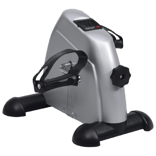 VidaXL Mini Cyclette Fitness con Volano in Plastica Argento VidaXL 90627 cyclette Mini cyclette