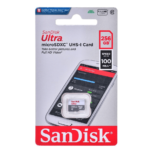 SanDisk Ultra - Scheda di memoria flash - 256 GB - Class 10 - UHS-I microSDXC