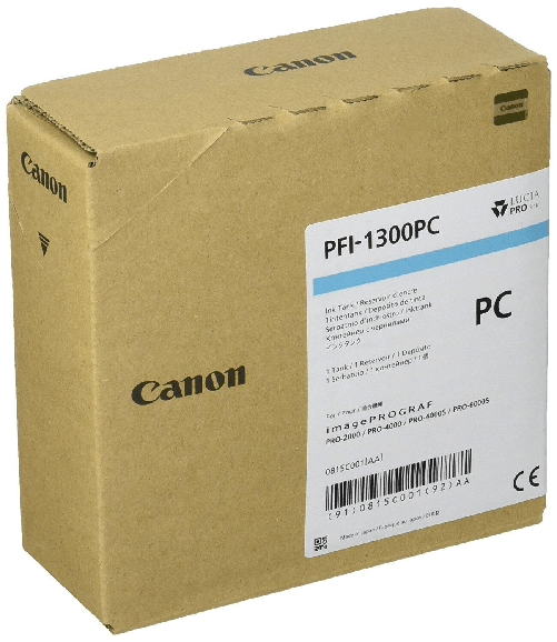 Canon SERBATOIO CANON INCH. Photo Cyan PFI-1300PC x IPF PRO 2000 4000 4000S 2100 4100 4100S 6100 6100S 0815C001