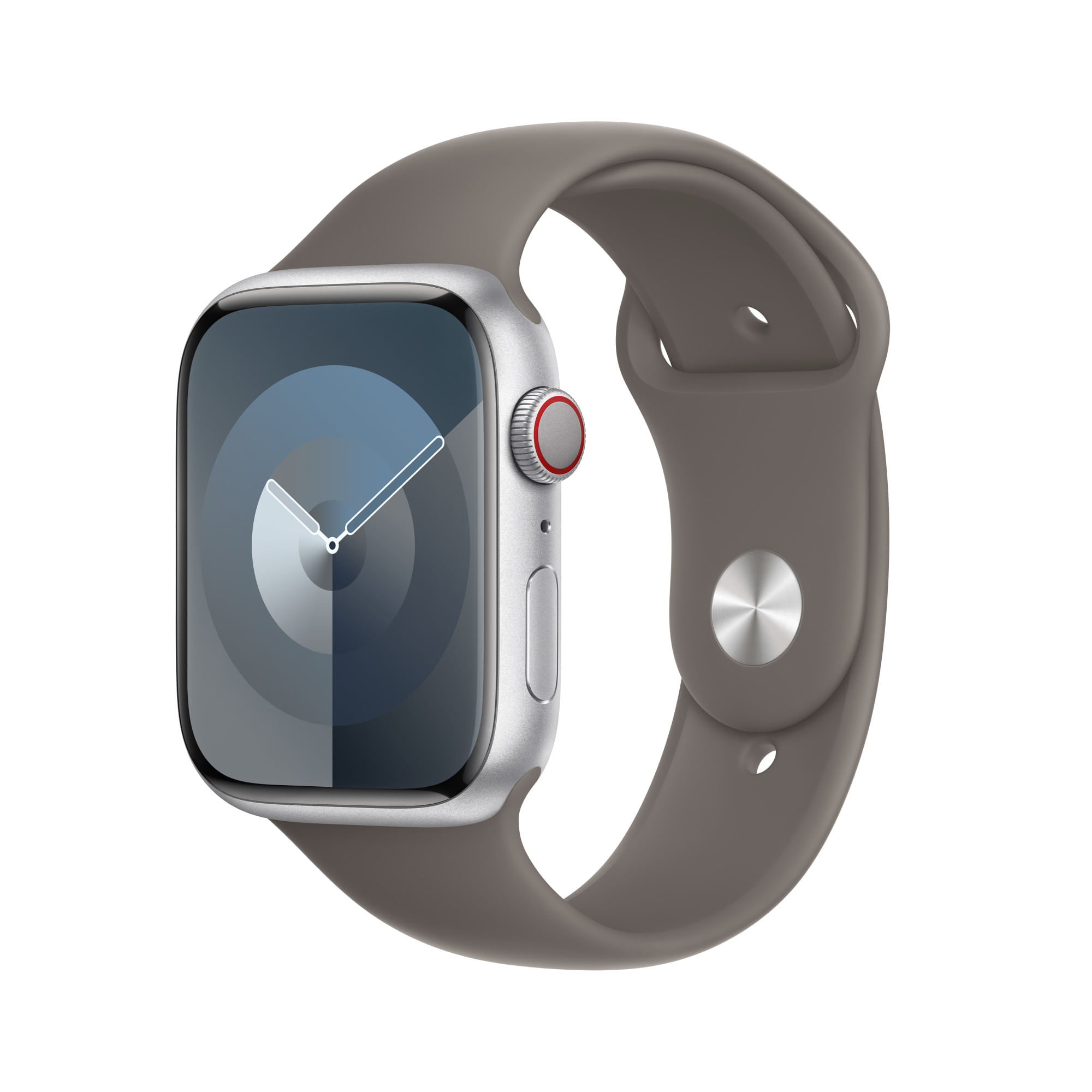 Apple Cinturino Sport Apple Watch Marrone argilla S/M (per Apple Watch Series 9 45 mm) Apple MT463ZM/A accessorio indossabile intelligente Band Grigio