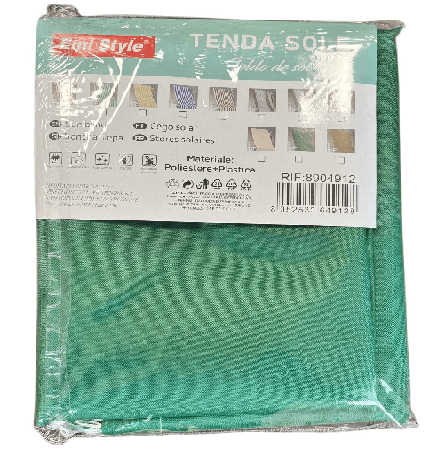 A2ZWORLD Tenda da Sole per Balcone Kit con Ganci e Anelli Tenda da Sole per Balcone Kit con Ganci e Anelli, Tenda Parasole a Cascata da Finestra in Te