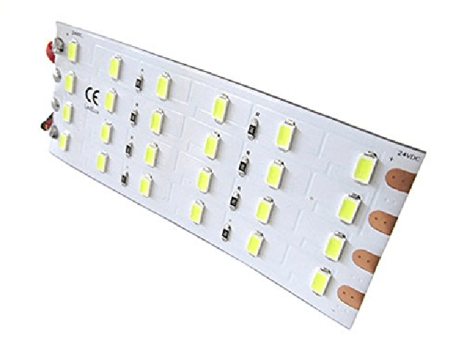 Pannello Plafoniera Led Flessibile 24V 8W Bianco Caldo 10cm Per Luci Abitacolo Cassone Cabina Camion Barca