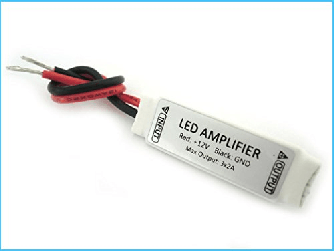 Mini Centralina Amplificatore RGB Per Striscia Led 12V 6A RGB Led Strip Amplifier