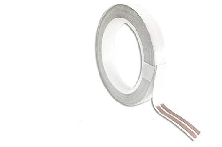 Cavo Filo Nastro Elettrico Super Slim Rotolo Piatto Con Biadesivo 2 Conduttori 0,25mmq 5mm Fino a 3A Senza Rompere Muri o Installare Canaline 60 Metri