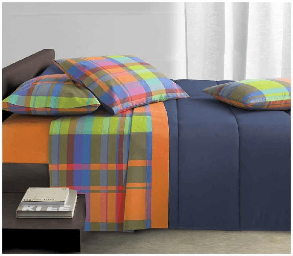 Gabel COMPLETO LENZUOLA DOUGLAS 1 PIAZZA LETTO SINGOLO COTONE colore MULTICOLOR