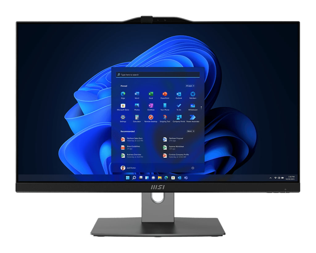 MSI Pro AP243TP 12M-015DE Intel Core i5 i5-12400 60,5 cm (23.8") 1920 x 1080 Pixel Touch screen PC All-in-one 8 GB DDR4-SDRAM 512 GB SSD Windows 11