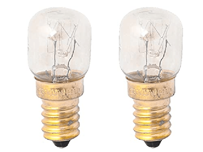 2 Lampadine Da Forno e Microonde E14 ST22 15W 230V 80 Lumen 2800K Resistente Alta Temperatura Fino a 300 Gradi