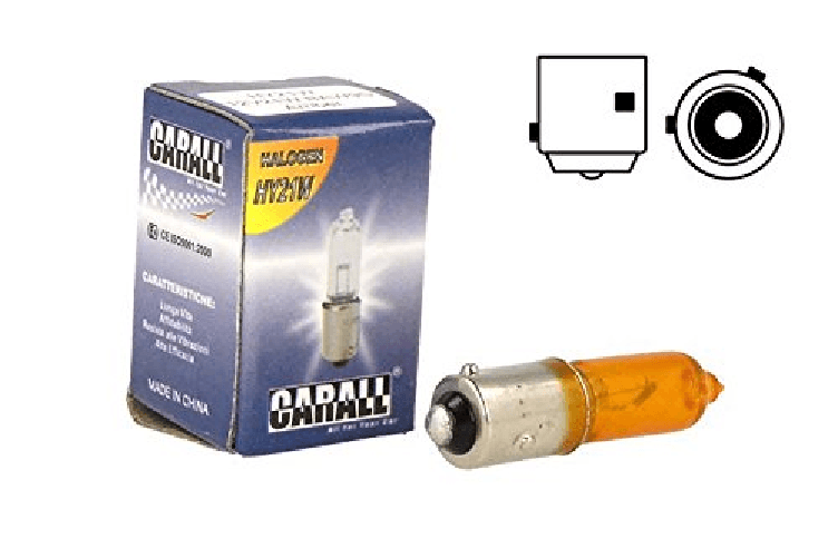 Lampada Alogena Micro Auto H21 BAW9s HY21W 12V 21W Arancione Amber Piedini Sfalsati Per Frecce Citroen DS5
