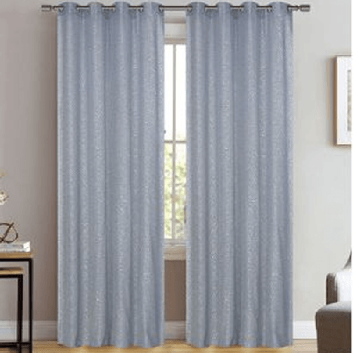 Trade Shop Traesio-tenda Velia Cuori Pannello Singolo 8 Borchie Porta Finestra Bastone 140x280 Cm -