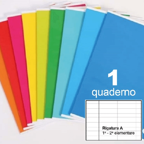 Quaderno Maxi A4 A Righe Riga A 1 2 Elementari 80 Grammi Numero Fogli 80+r Color -