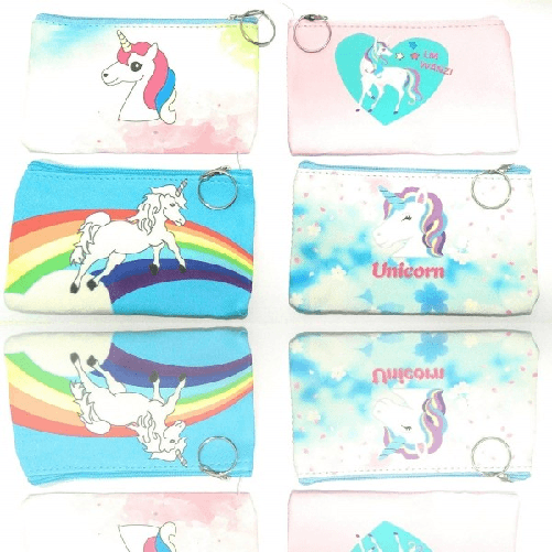 Trade Shop Traesio-borsetta Pochette Unicorno Cavallo Magico 15x9 Cm Portamonete Porta Oggetti -