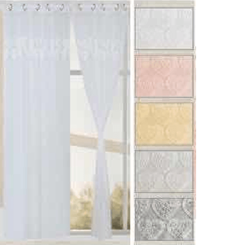 Trade Shop Traesio-tenda Dorela Pannello Singolo 6 Borchie Porta Finestra Cucina Bastone 140x280 Cm -