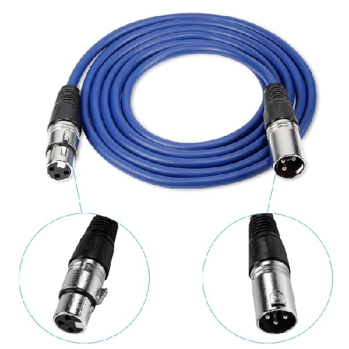 Trade Shop Traesio-cavo Prolunga Microfono Casse Mixer Cavetto 5mt Maschio Femmina Xlr M/f -