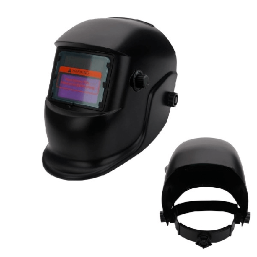 Trade Shop Traesio-maschera Pro Per Saldature Casco Per Fabbro Protezione A Cristalli Liquidi Bk -