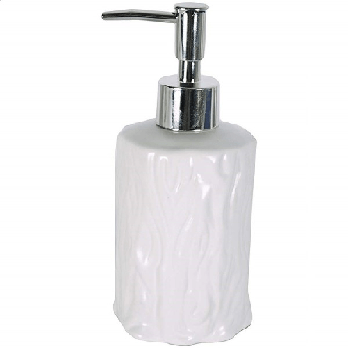 Trade Shop Traesio-portasapone Cilindrico Effetto Tronco Porta Sapone 10330 Dispenser Sapone -