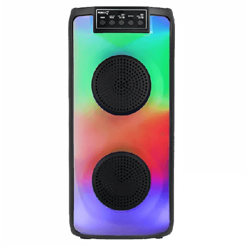 Cassa Altoparlante Speaker Con Microfono Per Karaoke Giochi Luce Led Usb Aux 20w -