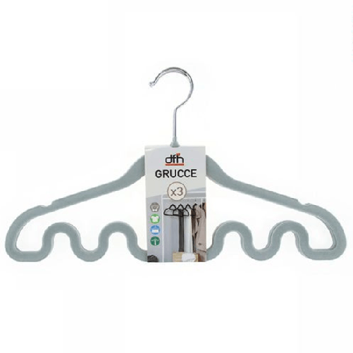 Set 3 Grucce Appendiabiti Fashion Fondo Onda Magica Colorate Shirt Accessori Top -