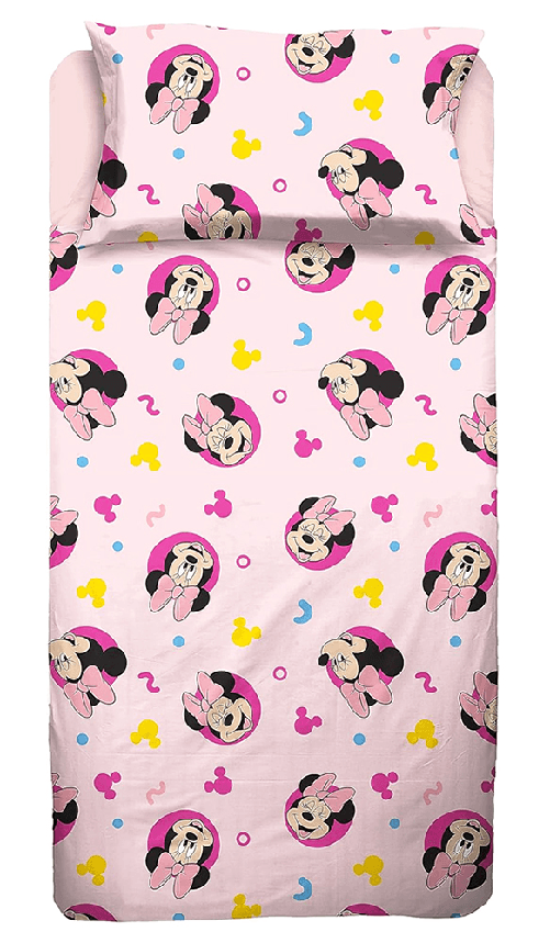 MINNIE MOUSE HERMET COMPLETO LENZUOLA LETTO SINGOLO 1 PIAZZA DISNEY