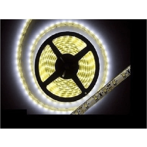 Trade Shop Traesio-bobina Striscia Led 3528 Flessibile 5m Adesiva Luce Calda Interno Esterno Ip65 -