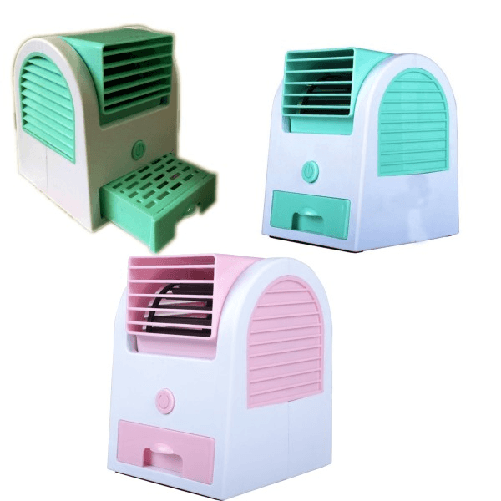 Trade Shop Traesio-mini Condizionatore Climatizzatore Ventilatore Usb Batterie Ghiaccio Aria Fredda -